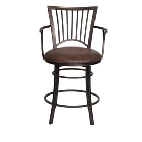 Steve Silver Bayview Charcoal Swivel Counter Stool