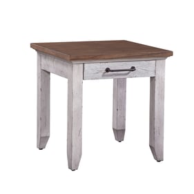 Steve Silver Bear Creek White Smoke End Table