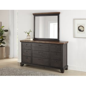 Steve Silver Bear Creek Brown Dresser and Mirror