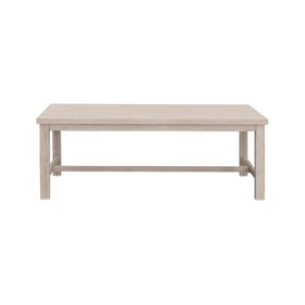 Steve Silver Blakley White Washed Birch Aluminum Coffee Table