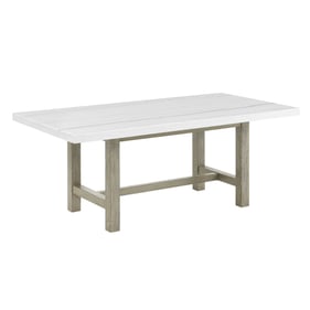 Steve Silver Carena White Rectangular Table