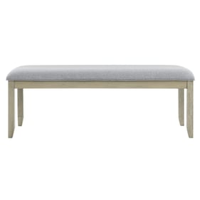 Steve Silver Carena Gray Backless Dining Bench