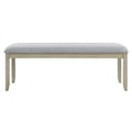 Carena Backless Dining Bench Gray