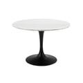 Colfax White Marble Top, Black Base