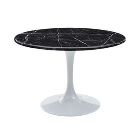 Steve Silver Colfax Black Marble Top Table