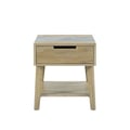 Calgary Gray Sintered Stone End Table