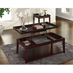 Steve Silver Clemson Merlot Cherry 3pc Coffee Table Set