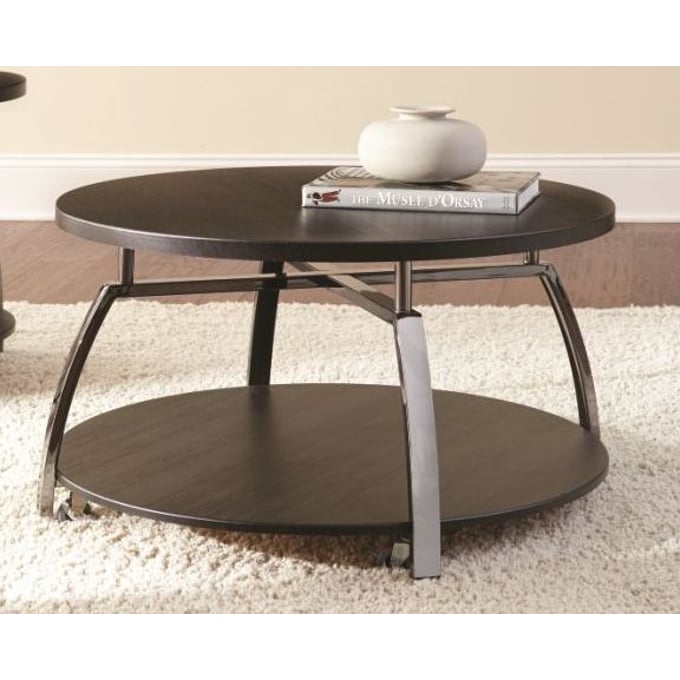 Steve Silver Coham Black Nickel Cocktail Table SSF-CM150C