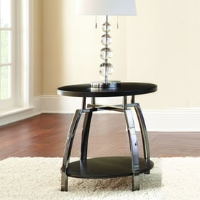 Steve Silver Coham Black Nickel End Table