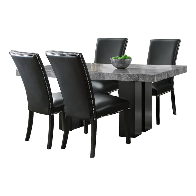 Steve Silver Camila Gray Black 5pc Dining Set SSF-CM420-D5PC-GK