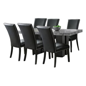 Steve Silver Camila Gray Black 7pc Dining Set