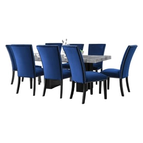 Steve Silver Camila Gray Blue 9pc Dining Set