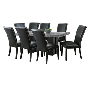 Steve Silver Camila Gray Black 9pc Dining Set