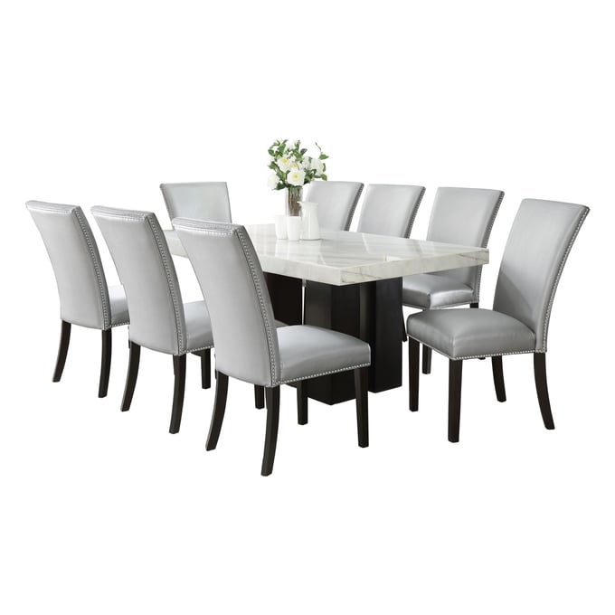 Steve Silver Camila White 9pc Dining Set SSF-CM420-D9PC-WS