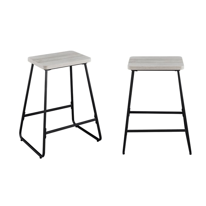 2 Steve Silver Carson Driftwood Counter Stools SSF-CR550CS