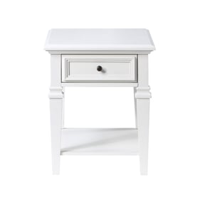 Steve Silver Charlestown White End Table