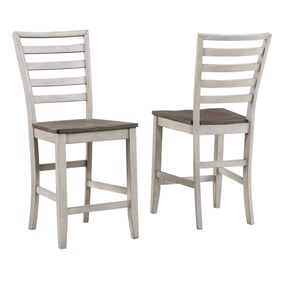 2 Steve Silver Abacus Smoky Counter Chairs