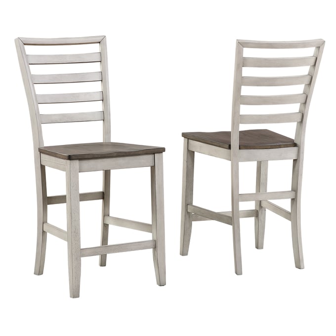 2 Steve Silver Abacus Smoky Counter Chairs SSF-CU500CC