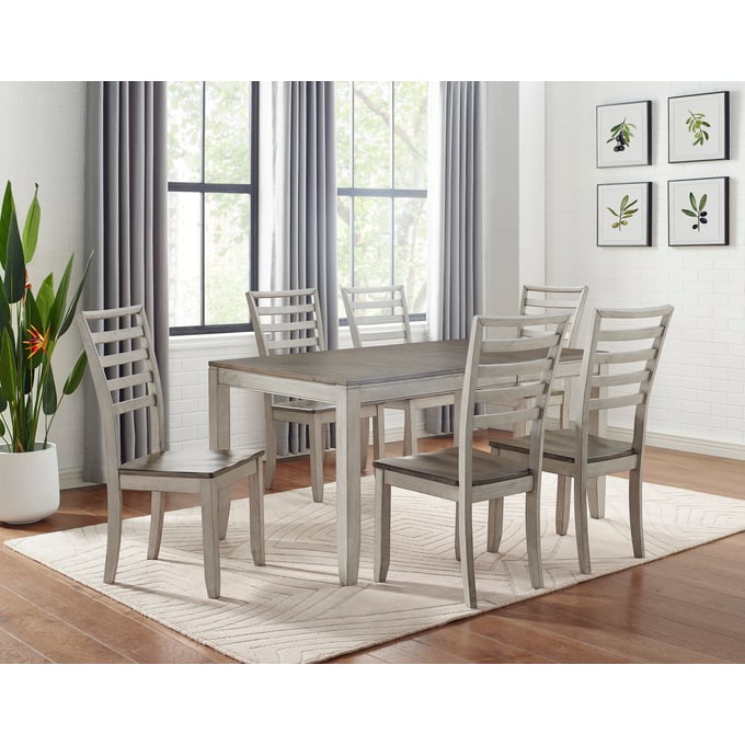 Steve Silver Abacus Smoky 7pc Dining Set SSF-CU500-DR-S2