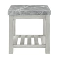 Canova Gray Marble Top End Table