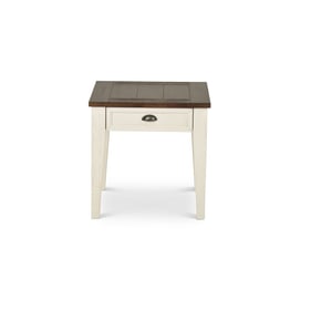 Steve Silver Cayla Antiqued White End Table