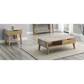 Steve Silver Calgary Natural 3pc Coffee Table Set