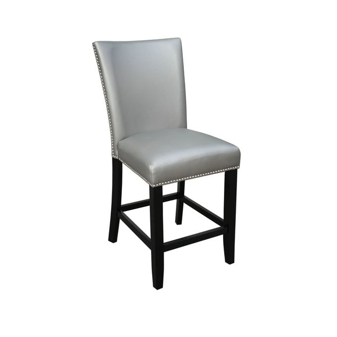 2 Steve Silver Camila Silver PU Counter Chairs SSF-CM420CCSN