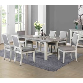 Steve Silver Canova Antique White Gray 7pc Dining Room Set