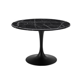 Steve Silver Colfax Black Marquina Marble Table