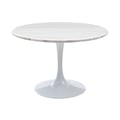 Colfax White Marquina Marble Table