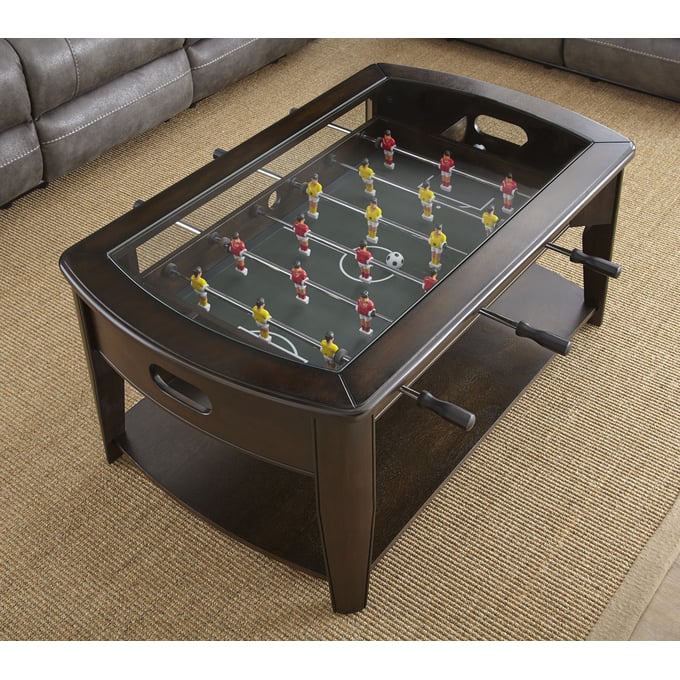 Steve Silver Diletta Medium Cherry Foosball Cocktail Table SSF-DL250CBN