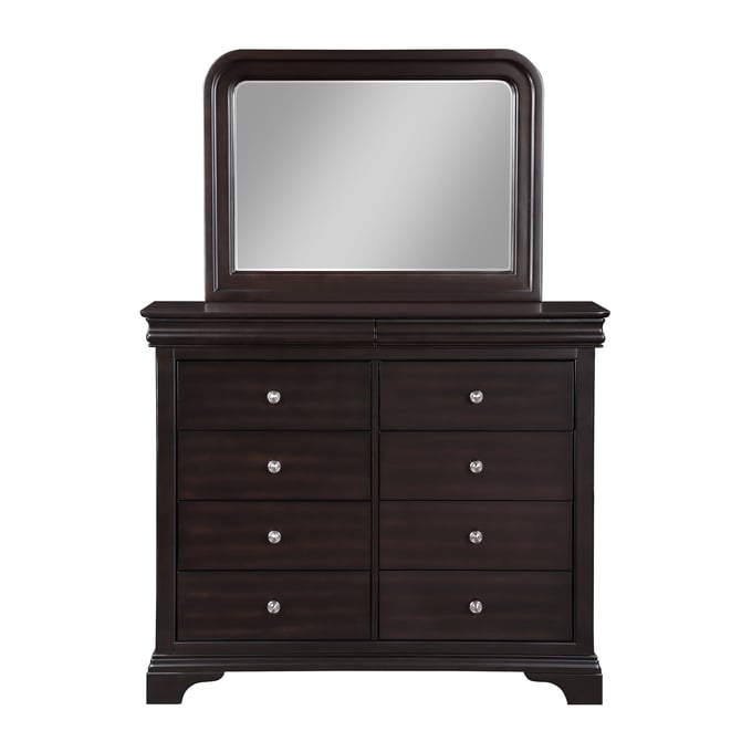 Steve Silver Dominique Merlot Dresser And Mirror SSF-DOM900-DRMR