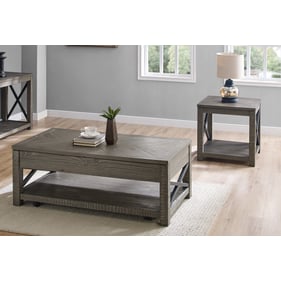 Steve Silver Dexter Driftwood 3pc Coffee Table Set