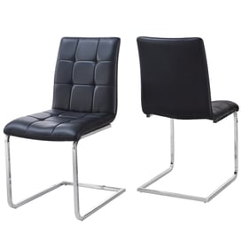 2 Steve Silver Escondido Black PU Side Chairs