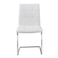 Escondido White PU Side Chair