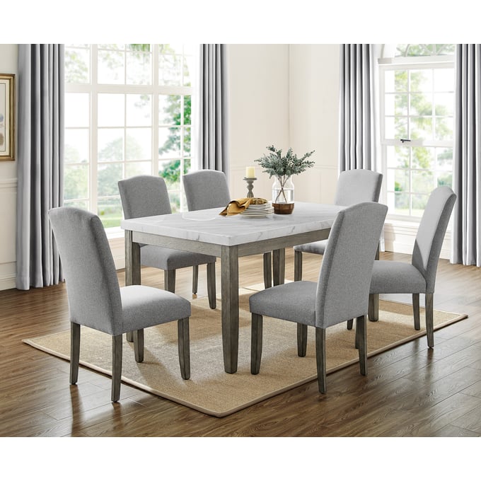 Steve Silver Emily Mossy Grey 7pc Dining Set SSF-EM500-DR-S2