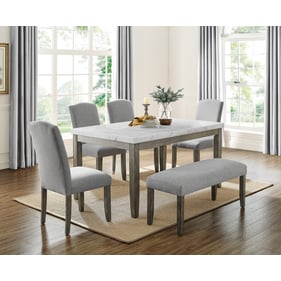 Steve Silver Emily Mossy Grey 6pc Dining Set