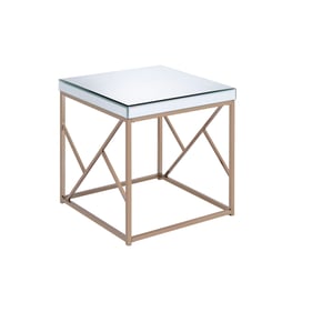 Steve Silver Evelyn Copper Chrome End Table