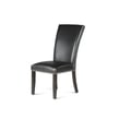 Finley Black PU Side Chair