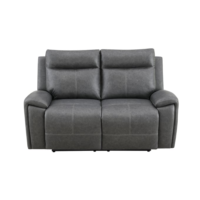 Steve Silver Gaston Gray Manual Loveseat SSF-GAS800GL