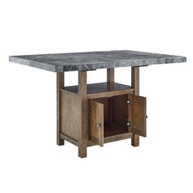 Steve Silver Grayson Gray Marble 7pc Counter Dining Set