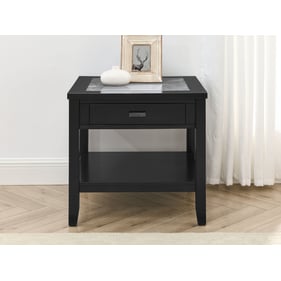 Steve Silver Garvine Ebony Gray End Table