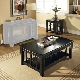 Steve Silver Cassidy Ebony 3pc Coffee Table Set