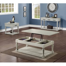 Steve Silver Hemingway Cathedral White 3pc Coffee Table Set with Sofa Table