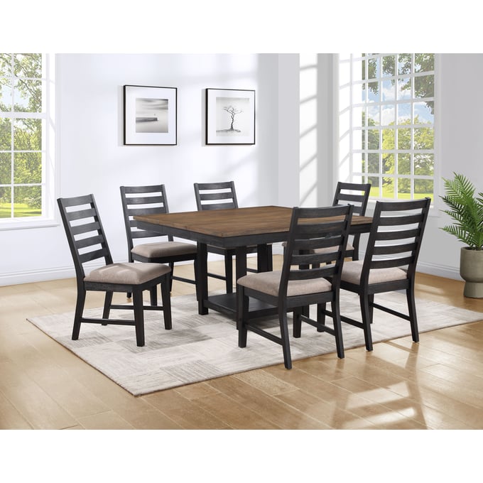 Steve Silver Harington Ebony 7pc Dining Room Set SSF-HO500-DR-S3