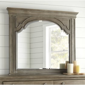 Steve Silver Highland Park Waxed Driftwood Mirror