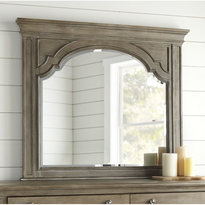 Steve Silver Highland Park Waxed Driftwood Mirror SSF-HP900MRD