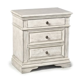 Steve Silver Highland Park Cathedral White Nightstand