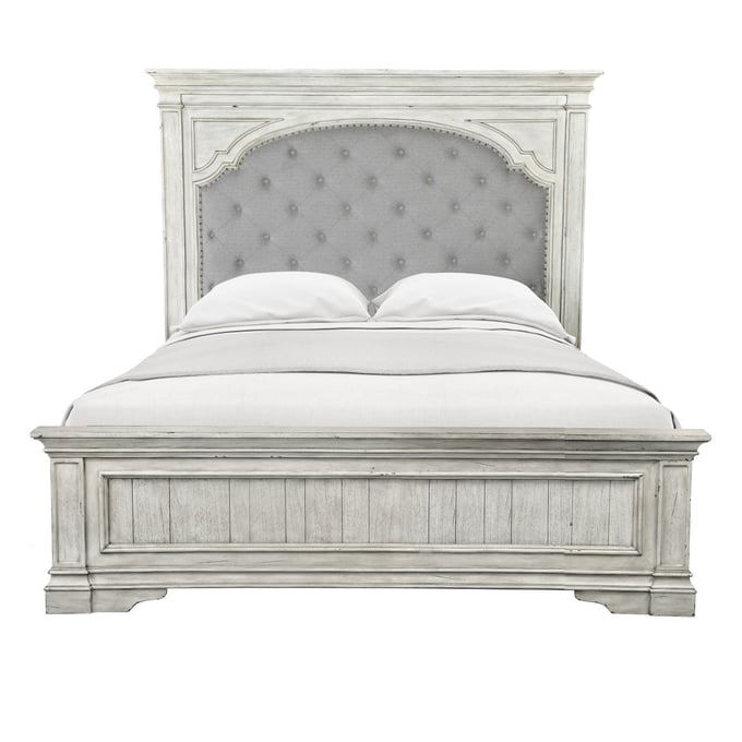 Steve Silver Highland Park Cathedral White Queen Bed SSF-HP900QBW