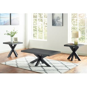 Steve Silver Harris Ebony 3pc Coffee Table Set